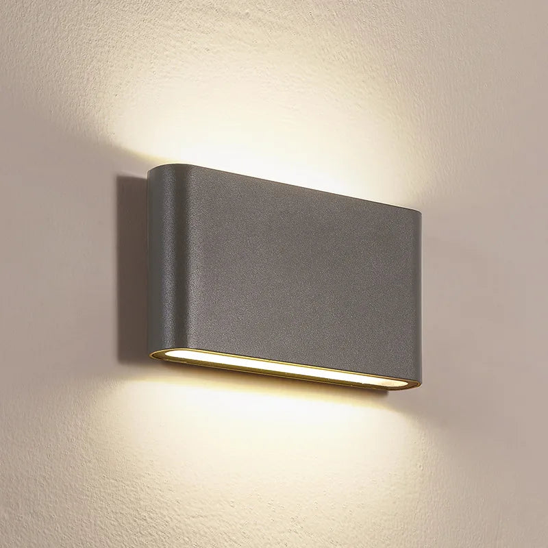 Applique Murale LED Aluminium Haut et Bas, 11,5 ou 17,5 cm