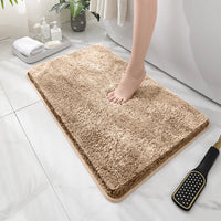Tapis de Bain Peluche Épais Antidérapant, 13 Coloris, 2 Tailles