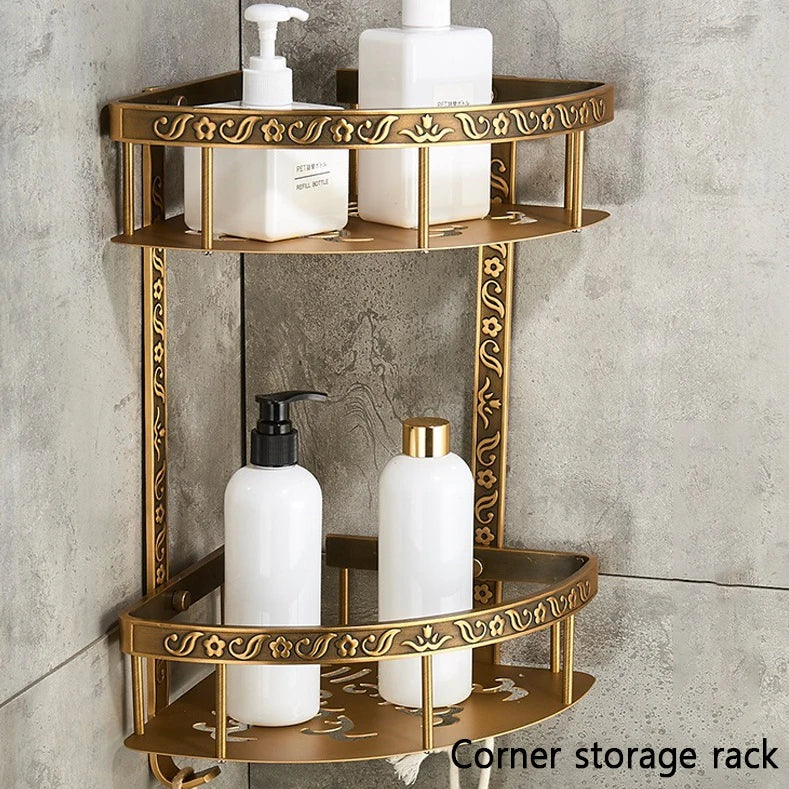 Ensemble d'Accessoires Salle de Bain Rétro Brossé