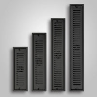 Caniveau de Douche Inox 304 Brossé ou Noir, 20 à 60 cm