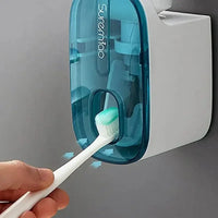 Distributeur de Dentifrice Mural Automatique Porte-Brosse, 1 ou 2 Pièces
