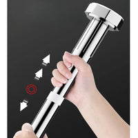 Barre de Douche Télescopique Inox Argent, Noir ou Blanc, 35 à 80 cm