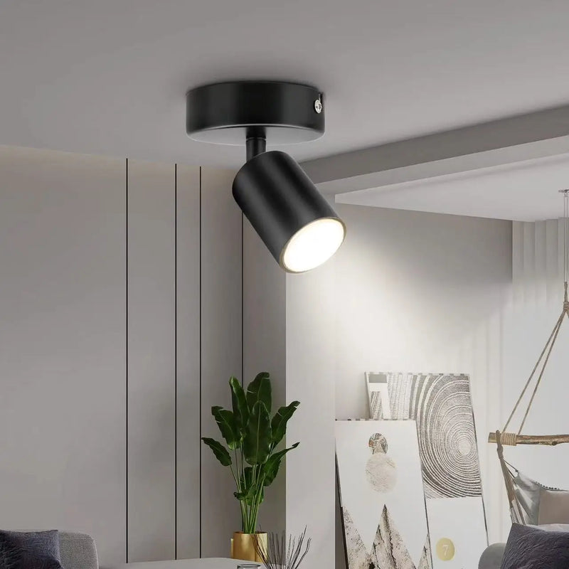 Plafonnier LED Cuisine Multi-Têtes GU10 1 à 4 Spots Orientables