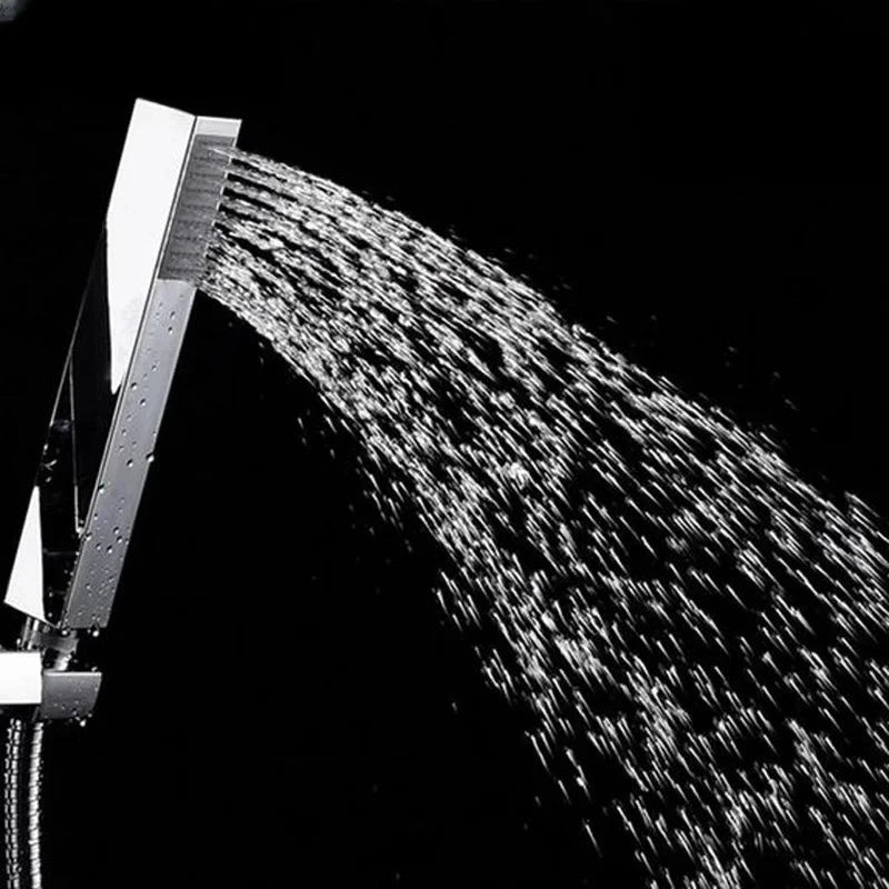 Pommeau de Douche à Main Carré Chromé, Économie d'Eau