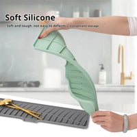 Tapis Égouttoir Silicone pour Évier à Pente Douce, 42 ou 60 cm