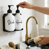 Distributeur de Savon Duo Mural Sans Perçage