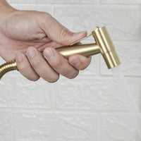 Douchette WC Murale Seule ou en Kit avec Robinet d'Angle, 4 Finitions