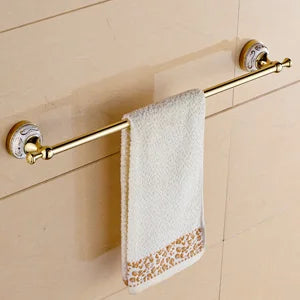 Ensemble d'Accessoires Salle de Bain Céramique Chromé