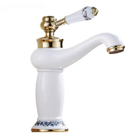 Mitigeur Lavabo Rétro Laiton Massif 7 Finitions