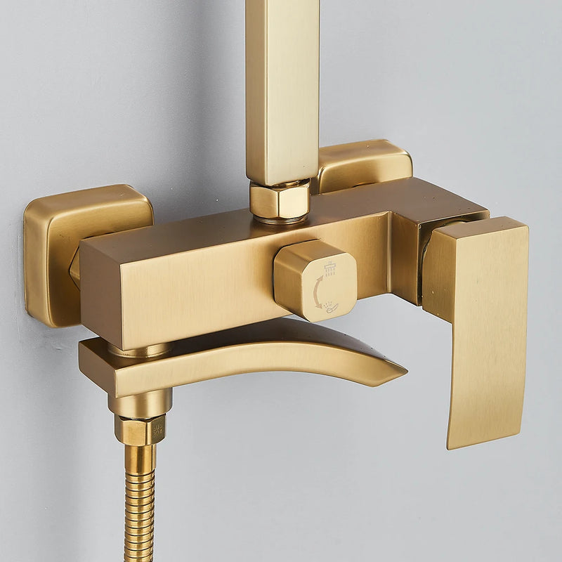 Mitigeur Douche Cascade 3 Voies Bec Pivotant