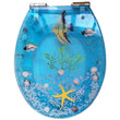Abattant WC en Résine Décor Marin, Charnières Inox, 5 Motifs