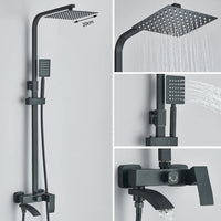 Mitigeur Douche Cascade 3 Voies Bec Pivotant