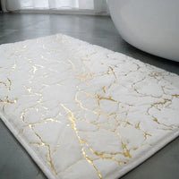 Tapis de Bain Fausse Fourrure Rectangulaire Antidérapant
