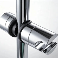 Support Douchette Rotatif Chromé en ABS pour Rail de Douche 18-25 mm
