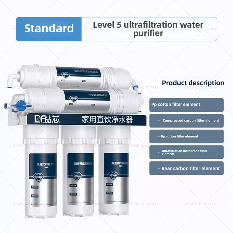 Filtre à Eau Cuisine Ultrafiltration 5 ou 6 Étapes Sans Électricité