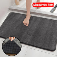 Tapis de Bain à Pompons Antidérapant Ultra Absorbant