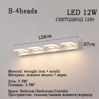 Applique LED Miroir Salle de Bain Étanche Ronde ou Carrée