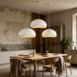 Suspension Cuisine Wabi-Sabi en Résine, Blanc ou Gris, 30 à 80 cm