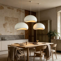 Suspension Cuisine Wabi-Sabi en Résine, Blanc ou Gris, 30 à 80 cm