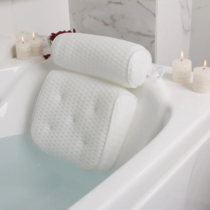 Coussin de Baignoire Duo Nuque et Dos Ventouses