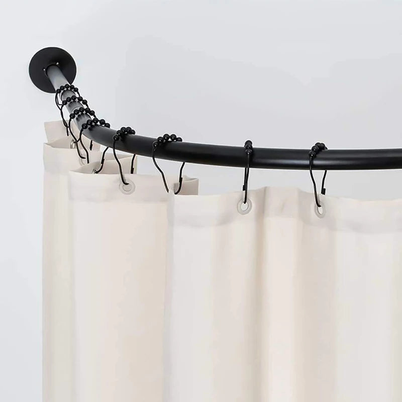 Crochets de Rideau de Douche à Billes Roulantes, Lot de 12, 5 Finitions