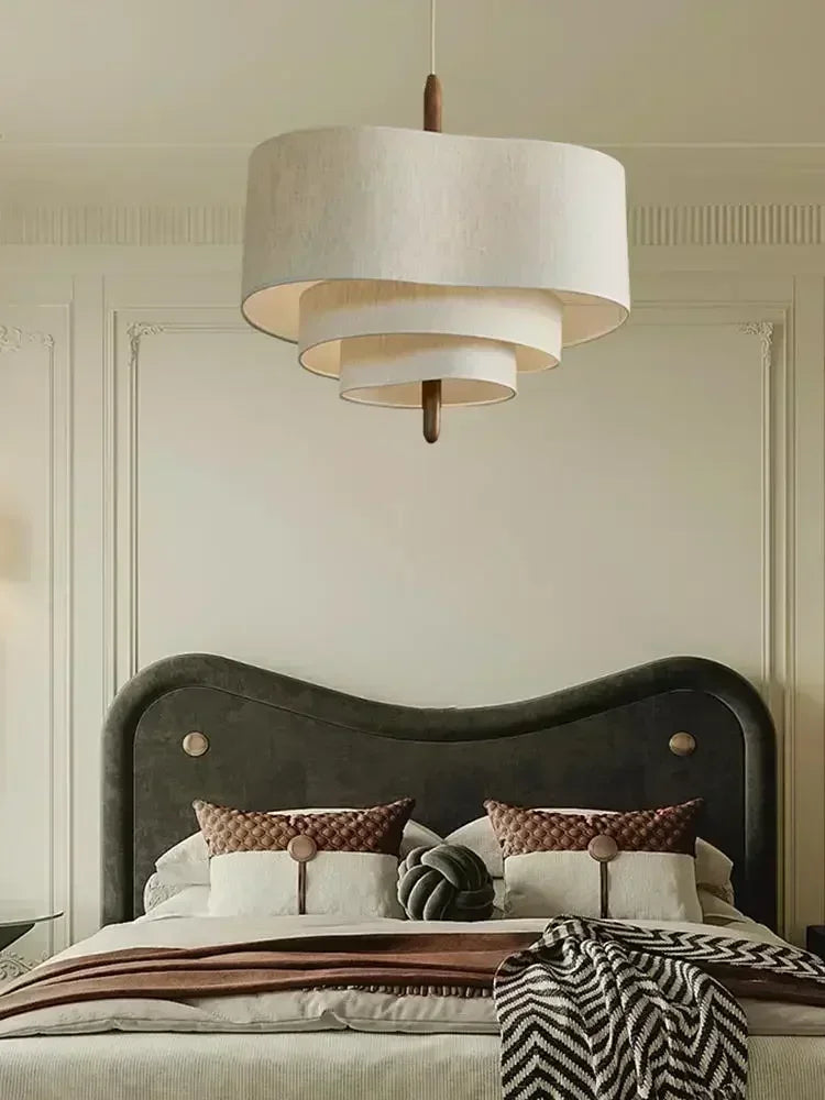 Suspension Cuisine Tissu Wabi-Sabi à la Pièce, Lampadaire et Lampe de Table