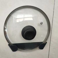 Range-Couvercle Auto-Adhésif Mural, 4 Supports Longs ou Paire à Bouton Doré
