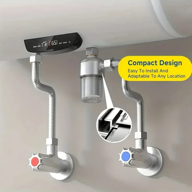 Filtre à Eau Laiton Chromé 40 Microns, 1 ou 2 Filtres, Chauffe-Eau et Douche