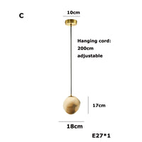 Suspension Cuisine Marbre Galet ou Œuf, 13 à 23 cm