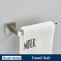 Ensemble Accessoires Salle de Bain Inox 4 Pièces