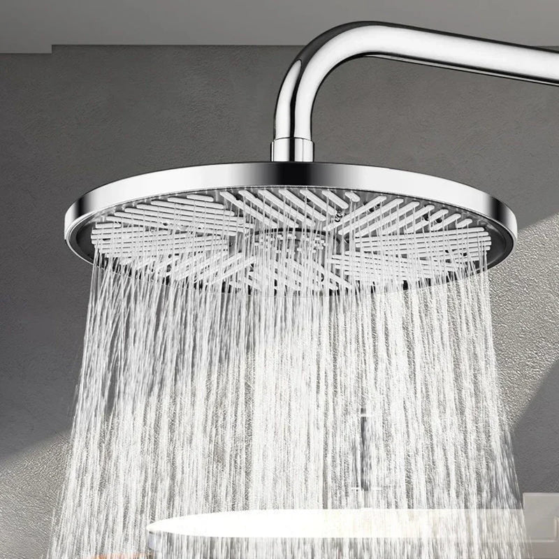 Pommeau de Douche Pluie 25,5 cm ou à Main, Noir ou Chromé