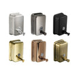 Distributeur de Savon Mural en Inox 304, 3 Contenances, 6 Finitions