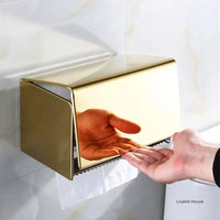 Porte-Papier Toilette Boîte Murale Inox avec Dessus Porte-Téléphone