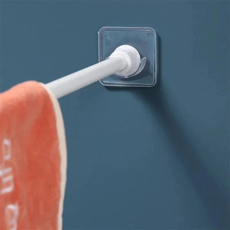 Support de Tringle Rideau Adhésif Sans Perçage, Lot de 2, 6 ou 8 Pièces