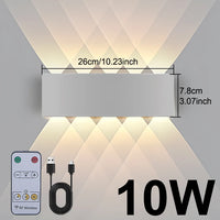 Applique Murale Rechargeable Haut et Bas avec Télécommande, 6 ou 10 W