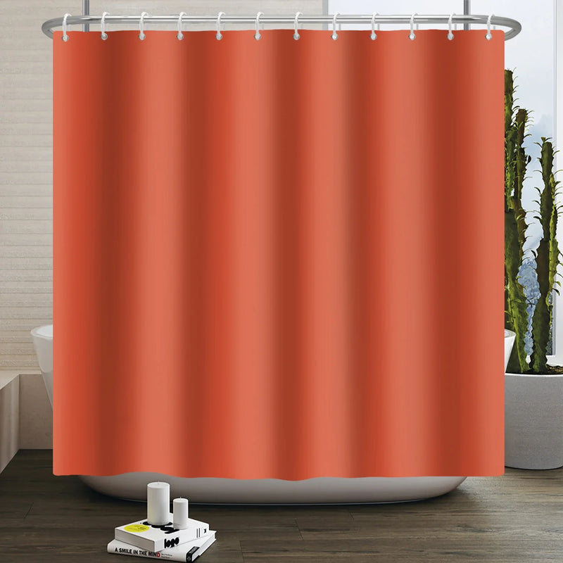 Rideau de Douche Ombré Uni ou Dégradé en Polyester, 48 Coloris, 5 Dimensions