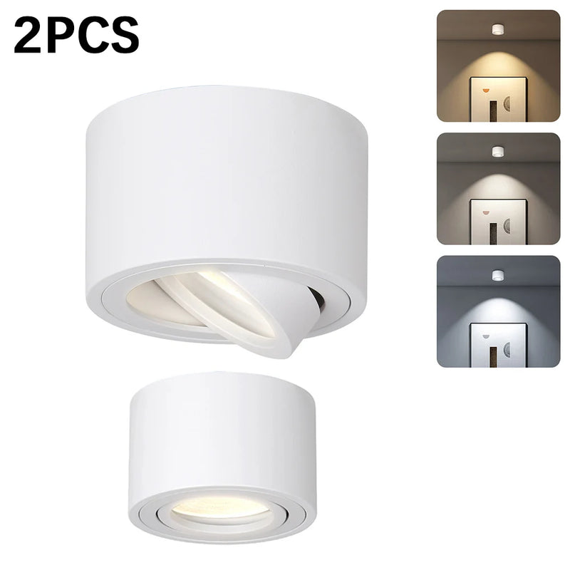 Spot LED Encastrable Cuisine 3 Teintes Noir et Blanc