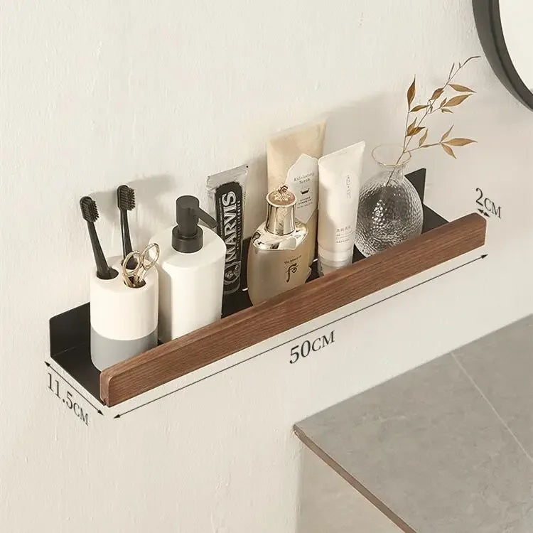 Accessoires Salle de Bain Bois Noyer Noir à la Pièce, 15 Articles