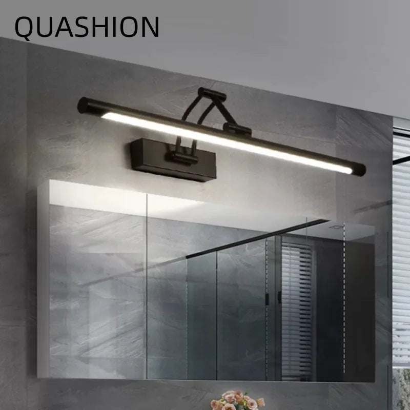 Applique LED Salle de Bain Angle Réglable Noir Blanc