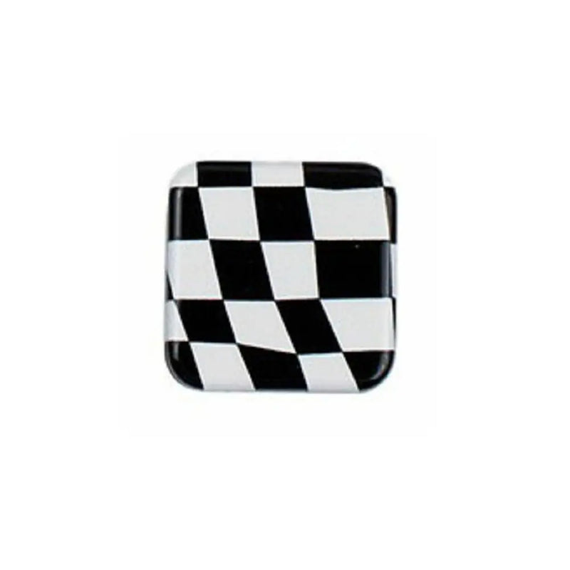 Miroir de Poche Carré Damier avec Poignée Support de Téléphone, 10 Motifs