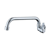 Robinet de Cuisine Mural Eau Froide Laiton Chromé, Bec Pivotant 29 cm