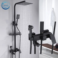 Douche Encastrable 3-4 Voies Noire ou Chromée