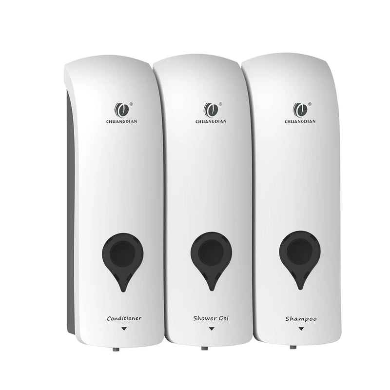 Distributeur de Savon Mural Sans Perçage Multi-Réservoirs