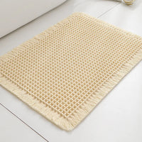 Tapis de Bain à Pompons Antidérapant Ultra Absorbant