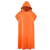 Peignoir Poncho de Bain Adulte à Capuche, Microfibre Séchage Rapide