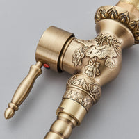 Mitigeur Lavabo Bronze Haut Trou Unique