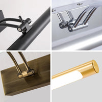 Applique Miroir Salle de Bain Inox Orientable 40 à 70 cm
