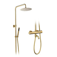 Colonne de Douche Thermostatique Ronde avec Bec de Baignoire, 6 Finitions