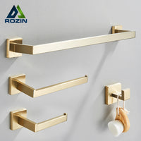 Ensemble Accessoires Salle de Bain Inox 4 Pièces