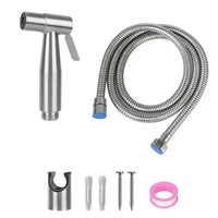 Douchette WC Kit Inox Robinet à Deux Trous